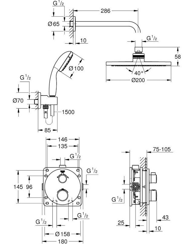 Душевая система Grohtherm (3472700L), Grohe - Зображення 281094-b7f92.jpg