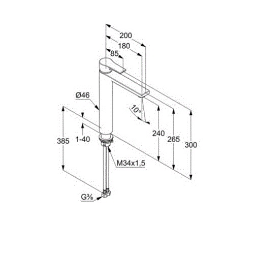 Змішувач для умивальника DN 15 Zenta SL (482560565), Kludi - Зображення 284029-942ac.jpg