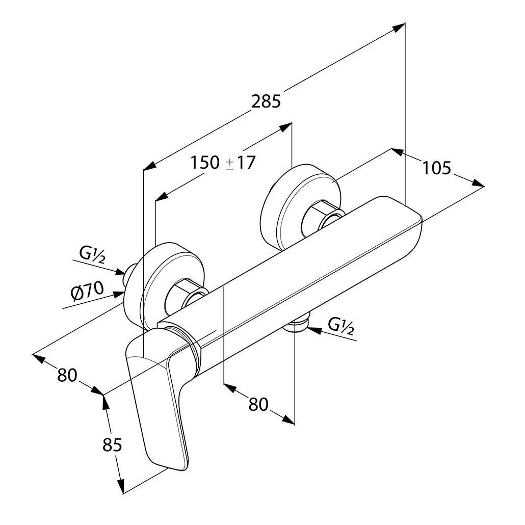 Змішувач для душу DN 15 Ameo (416750575), Kludi - Зображення 284164-e5dba.jpg