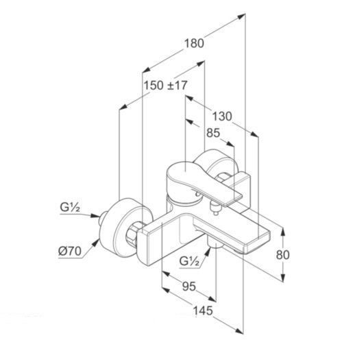Змішувач для ванни DN 15 ZENTA SL (486700565), Kludi - Зображення 284174-fcb1b.jpg