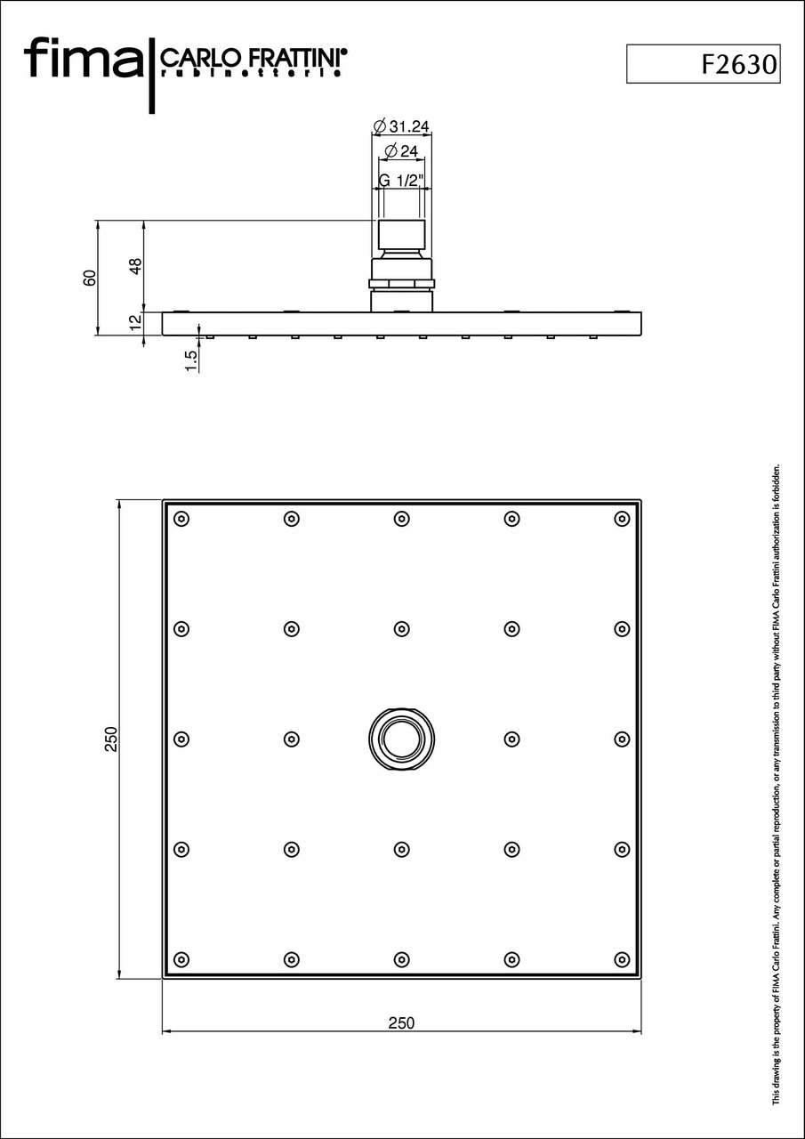 Верхній душ Wellness Black matt (F2630-2NS), Fima - Зображення 285164-b802d.jpg