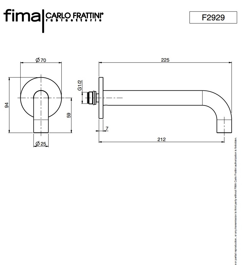 Вилив для ванни Spillo Up F2929CR Fima - Зображення 285224-b4410.jpg