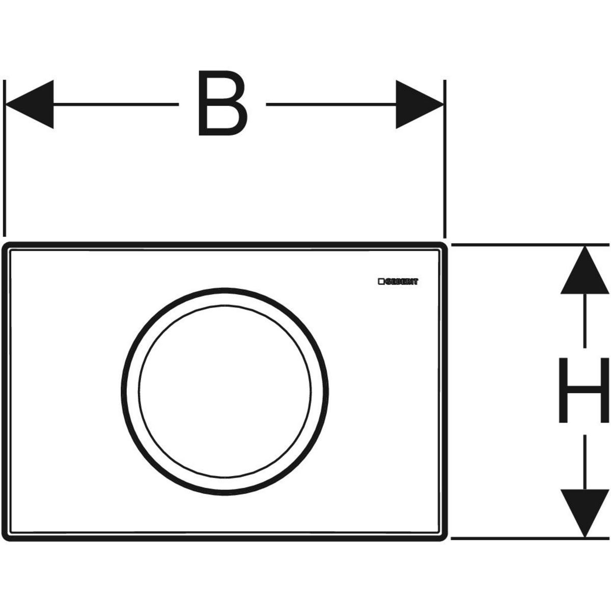 Клавиша смыва Delta15 115.109.21.1 хром Geberit - Зображення 2880880-0fd3e.jpg