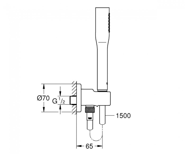 Душовий набір Euphoria Cosmopolitan Stick (26404000), Grohe - Зображення 288124-89e60.jpg