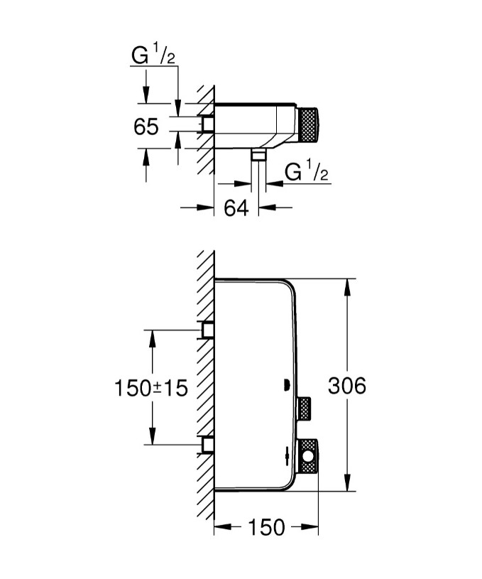 Змішувач для душу Grohtherm SmartControl (34719000), Grohe - Зображення 289244-2e6da.jpg