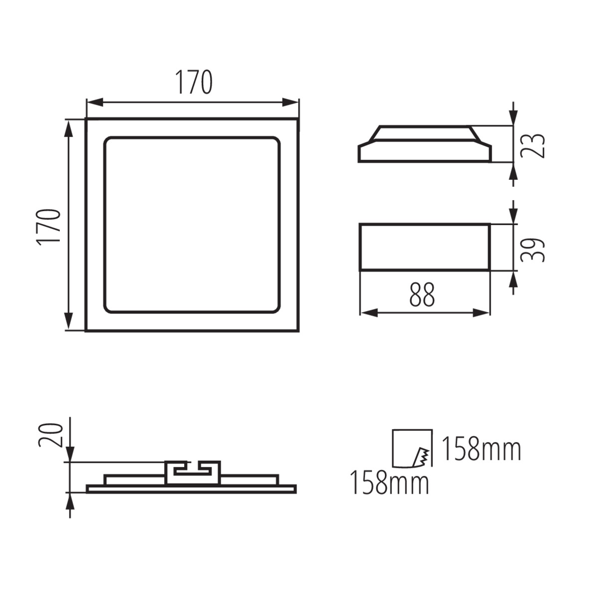 Точковий світильник KATRO V2 LED 12W-WW-W (28941), Kanlux - Зображення 28941-.jpg