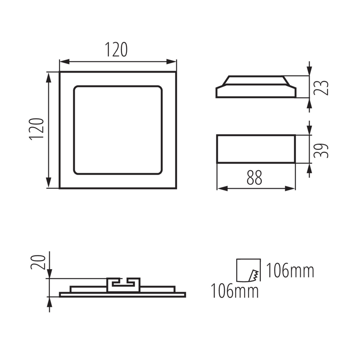 Точковий світильник KATRO V2 LED 6W-WW-W (28947), Kanlux - Зображення 28947-.jpg