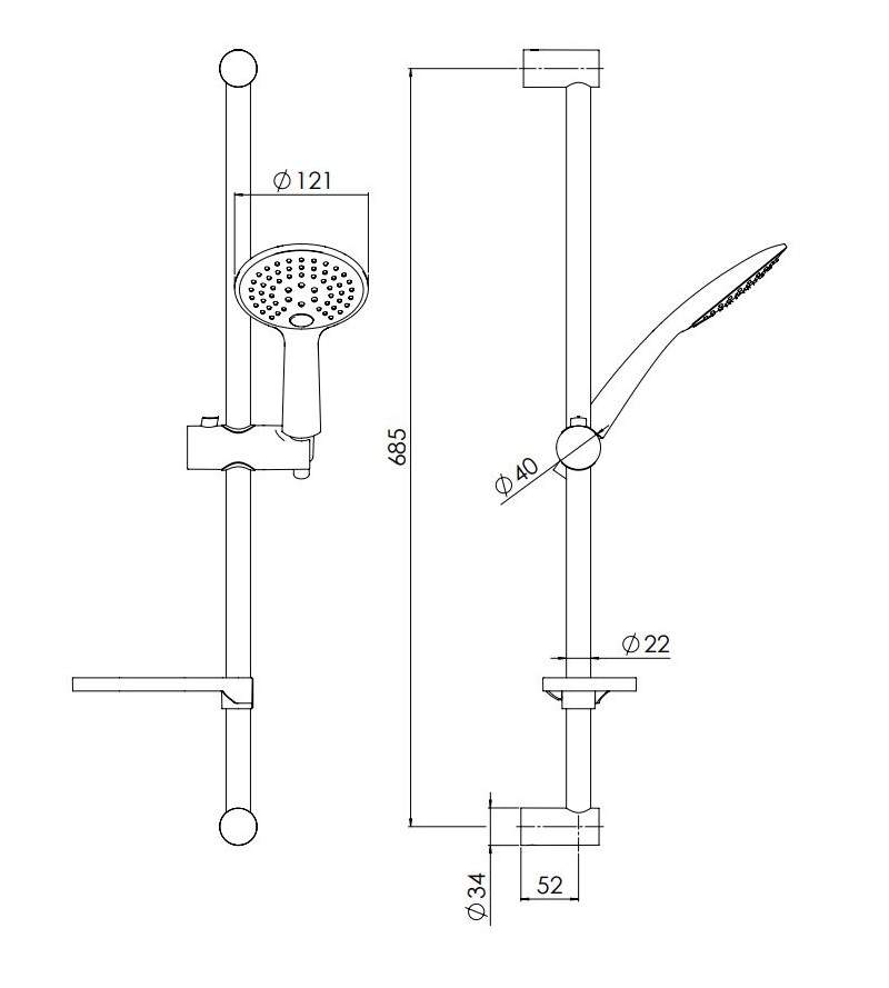 Душовий набір (AD140-67CR), Nobili - Зображення 290504-4c68f.jpg