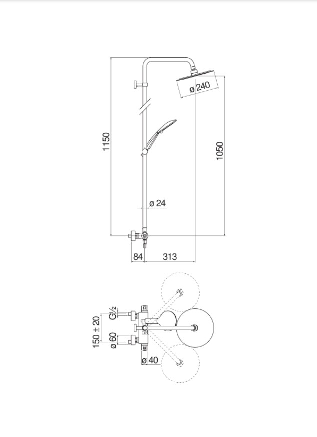 Душова система Tyko (TY85330-34CR), Nobili - Зображення 290604-62c1e.jpg
