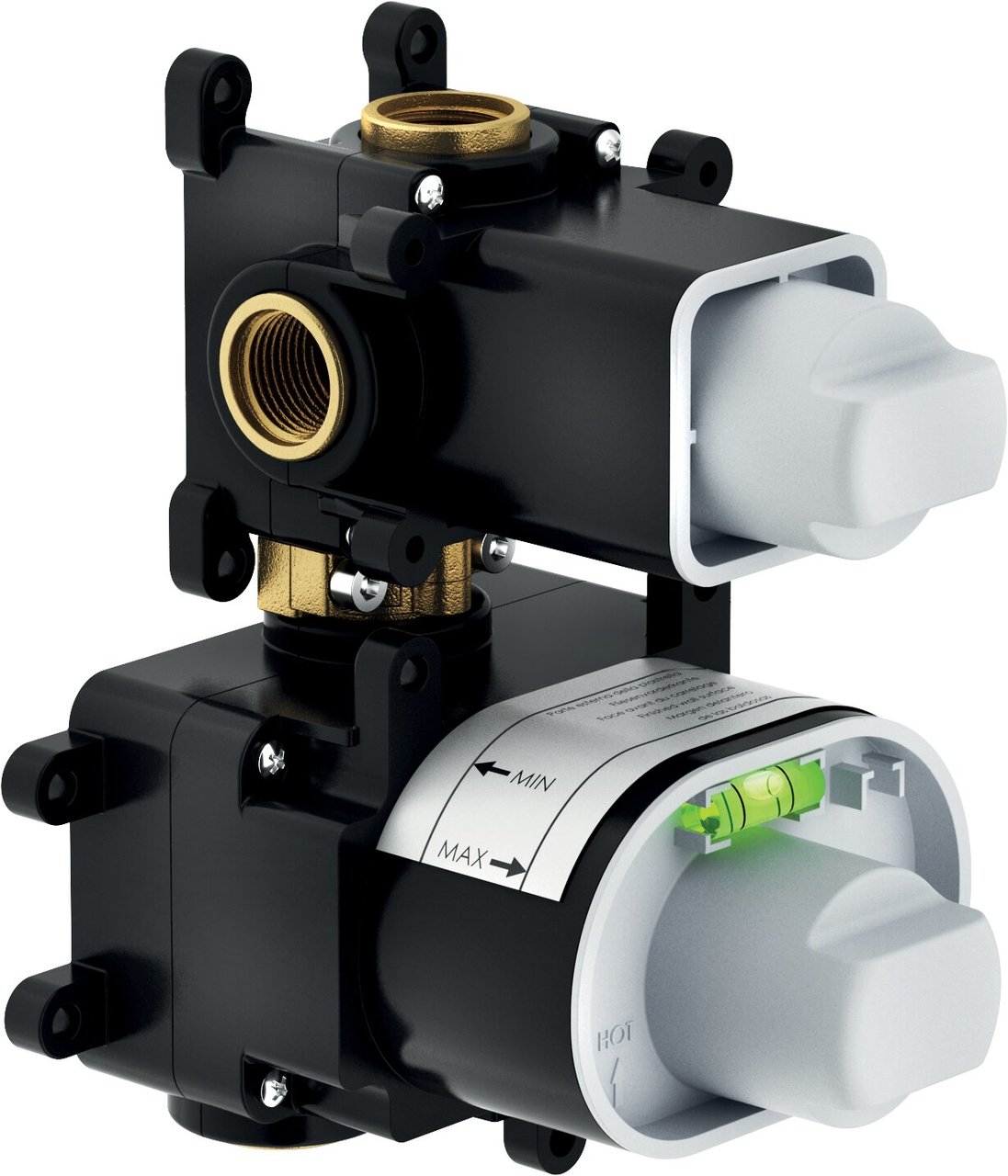 Встроенная часть смесителя на 2 выхода с термостатом (WE00102), Nobili - Зображення