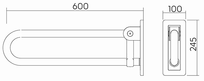 Поручень 60 см LEHNEN CONCEPT (L60401000) KOLO - Зображення 291284-d32b2.jpg