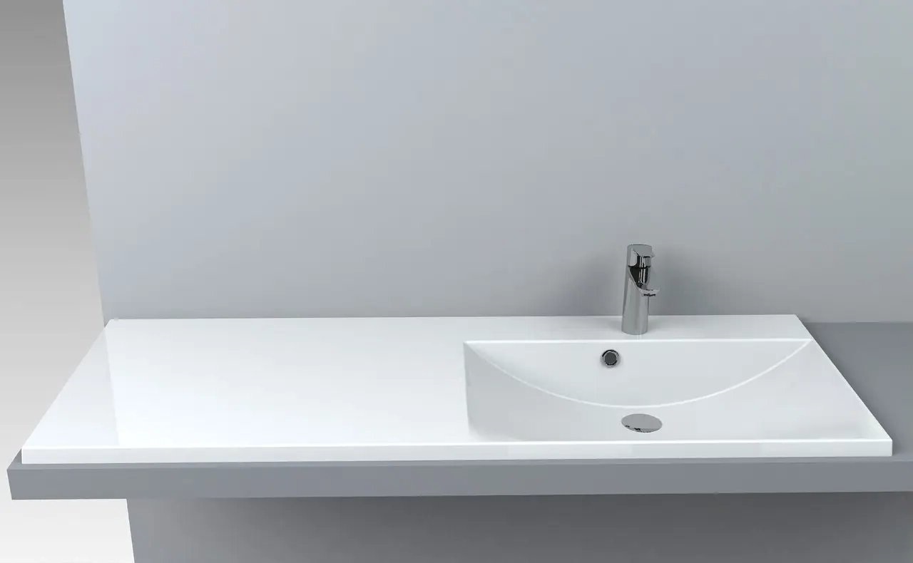 Умивальник Amelia 1245 R Fancy Marble - Зображення