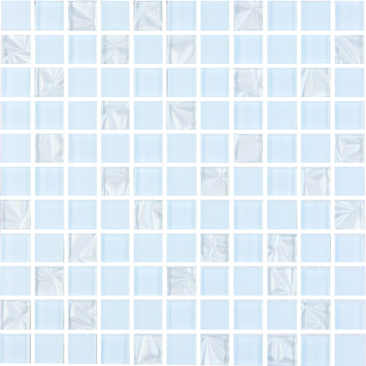 Мозаїка GM 8019 C3 Pearl S4-Ceramik White-White 300×300x4 Котто Кераміка - Зображення