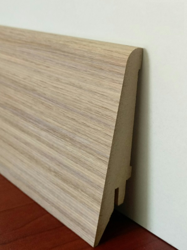 Плінтус МДФ Супер Профіль ПП 1682 Зебрано Пісочний - Зображення