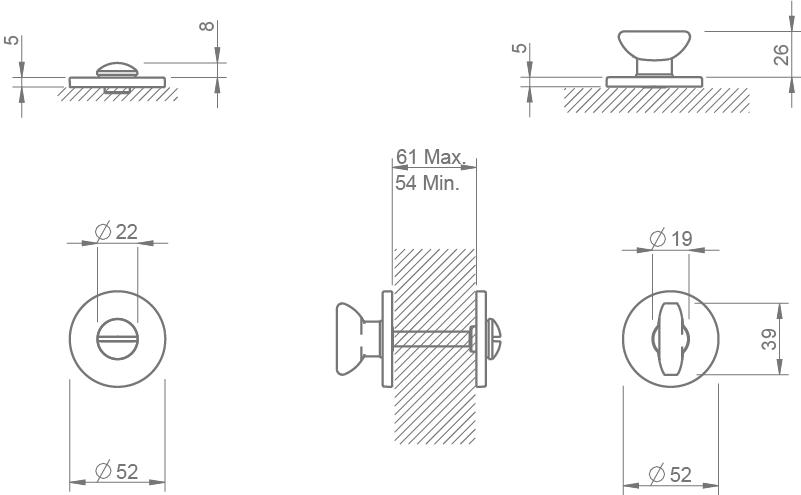 Розетка TUPAI  4041 5S-96  WC Tupai - Зображення 2eeeb-4041-desenho-tcnico.png