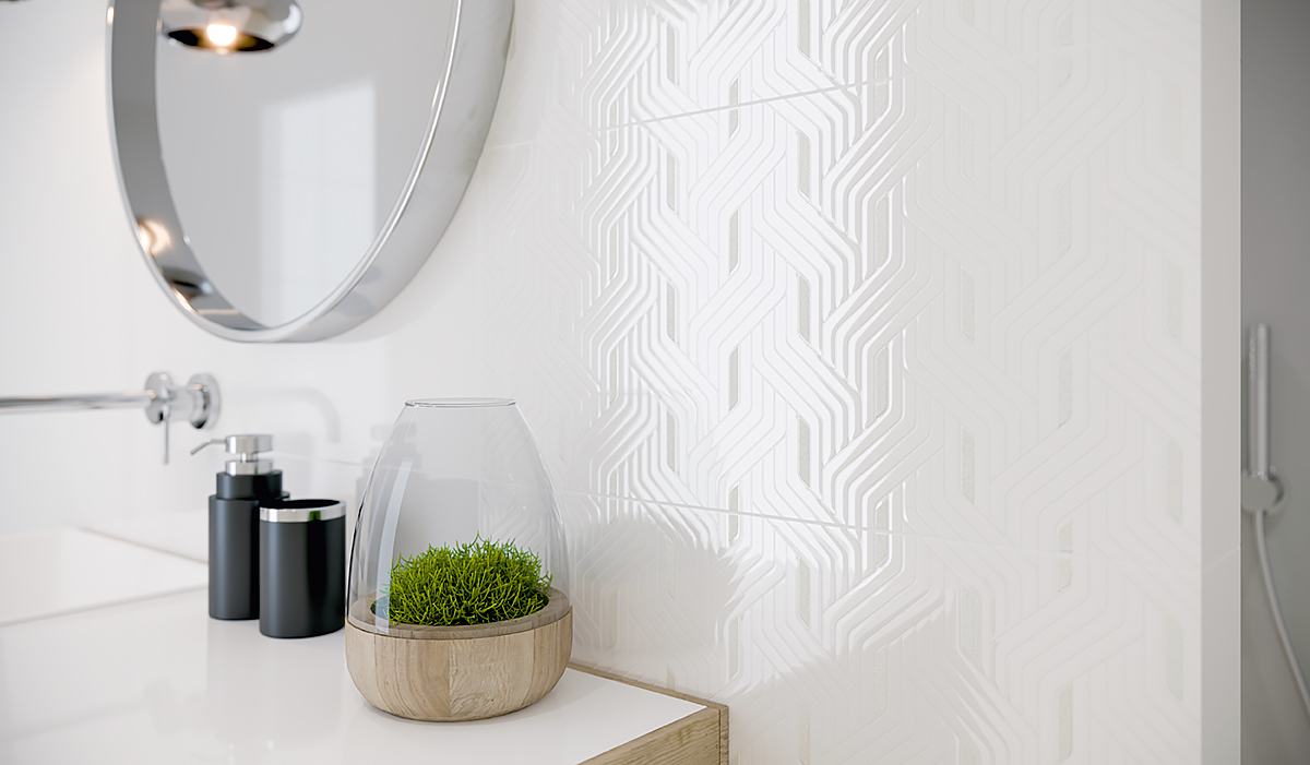 Декор Synergy Bianco Inserto 300x600x9 Paradyz - Зображення 305049-84824.jpg