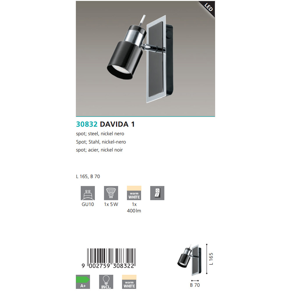 Спот DAVIDA 1 (30832), EGLO - Зображення 30832--.jpg