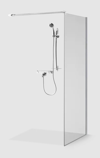 Душевая стенка Ema 100x190 Brasta - Зображення