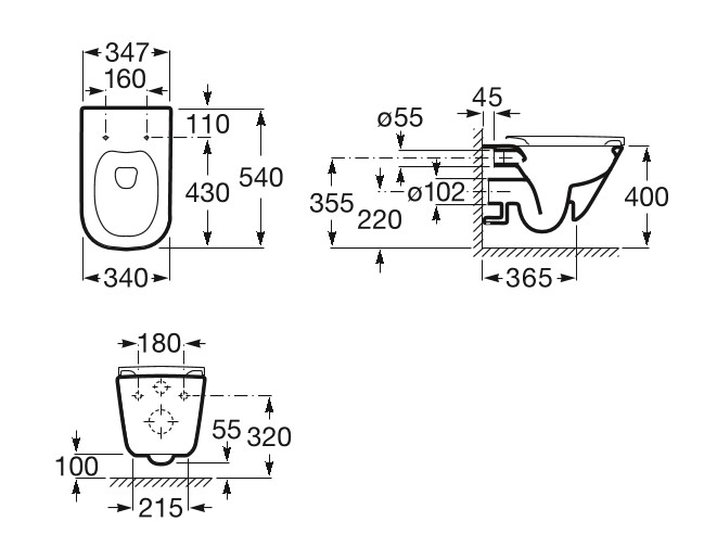 Комплект Инсталляция Rapid SL (38772001) Grohe + Унитаз Gap Clean Rimless с крышкой (A34H470000) Roca - Зображення 310194-df9bc.jpg