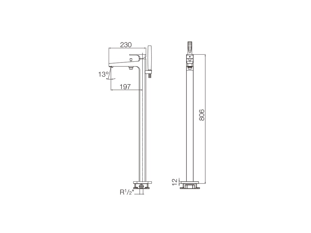 Комплект Ванна овальна Palo 160х750 Roca Змішувач підлоговий для ванни Escuadra Roca - Зображення 31074082-8d96c.jpeg