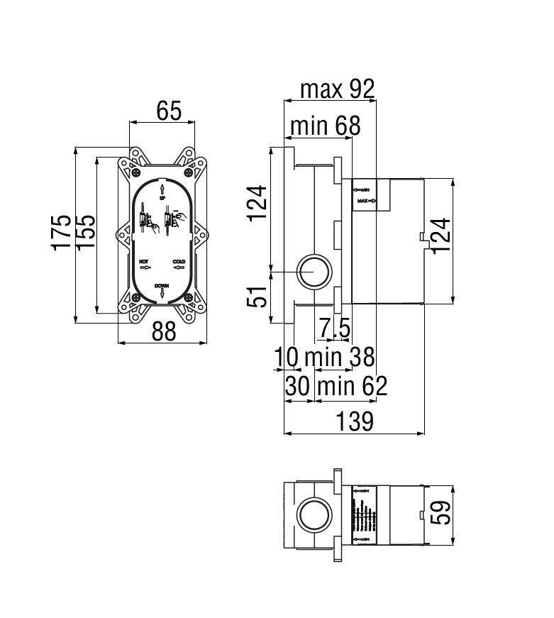 Вбудована частина змішувача на 2 виходи (WE81100-SC), Nobili - Зображення 312149-55c51.jpg