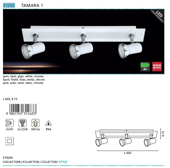 Спот TAMARA 1 (31263), EGLO - Зображення 31263-.jpg
