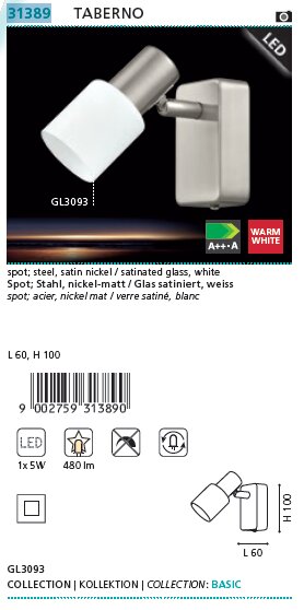 Спот TABERNO LED (31389), EGLO - Зображення 31389--.jpg