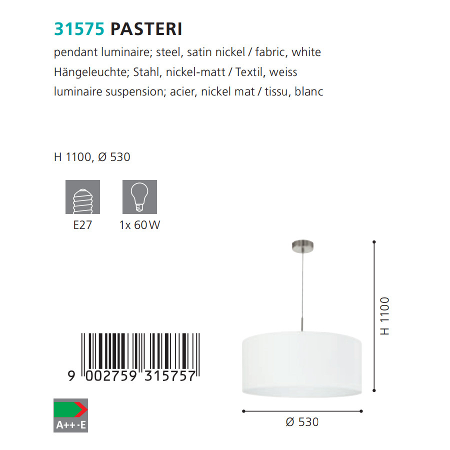 Люстра PASTERI NICKEL-WEISS (31575), EGLO - Зображення 31575--.jpg