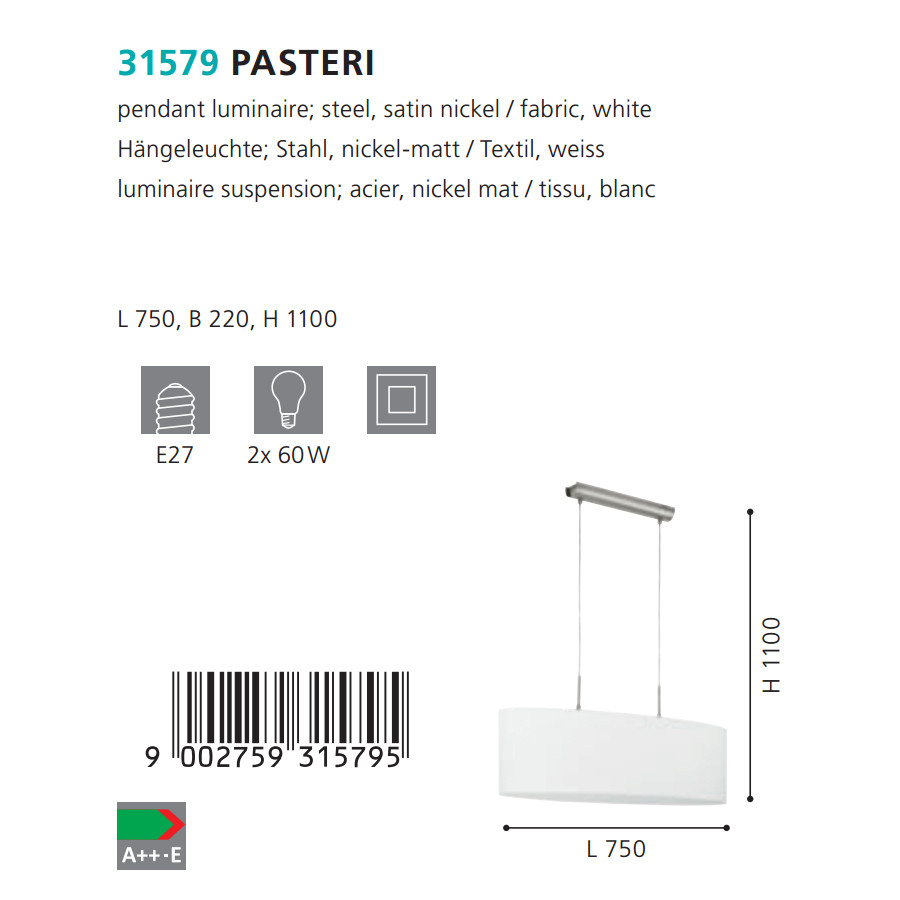 Люстра PASTERI NICKEL-WEISS (31579), EGLO - Зображення 31579--.jpg