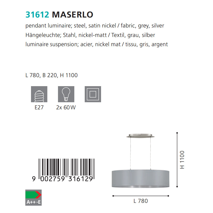 Люстра MASERLO NICKEL-GRAU (31612), EGLO - Зображення 31612--.jpg