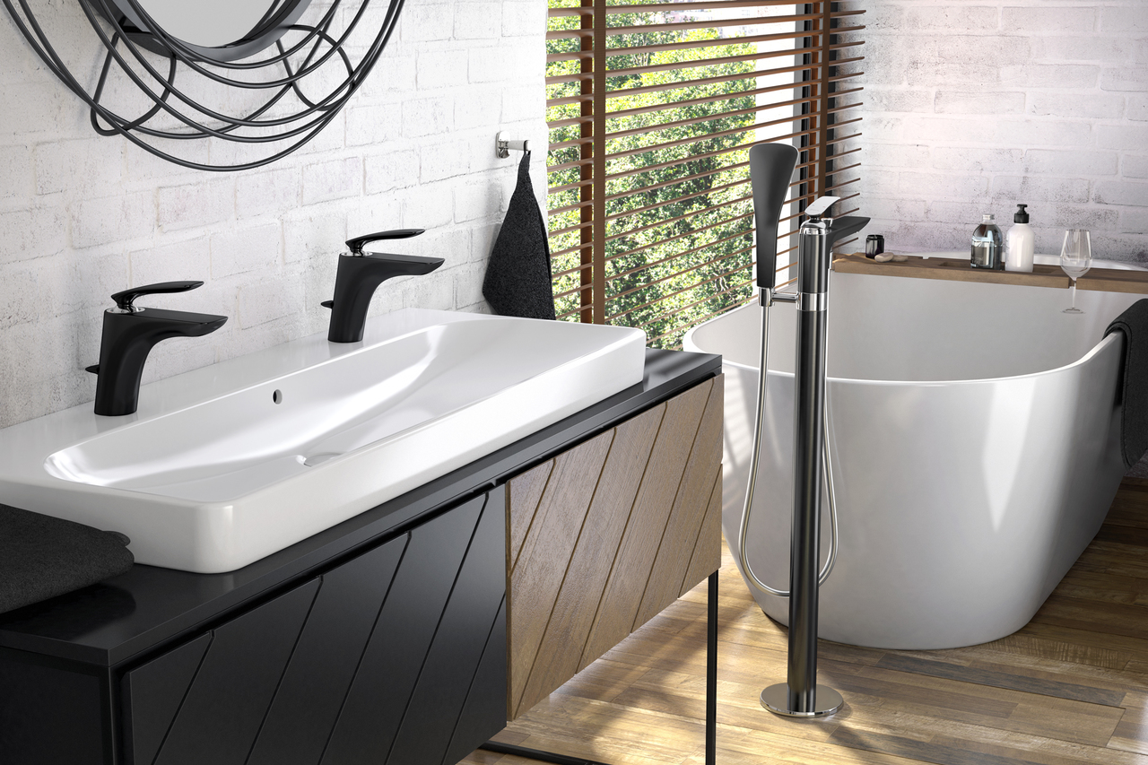 Змішувач для умивальника DN 15 Balance (520238775) чорний мат, Kludi - Зображення 316209-fd589.jpg