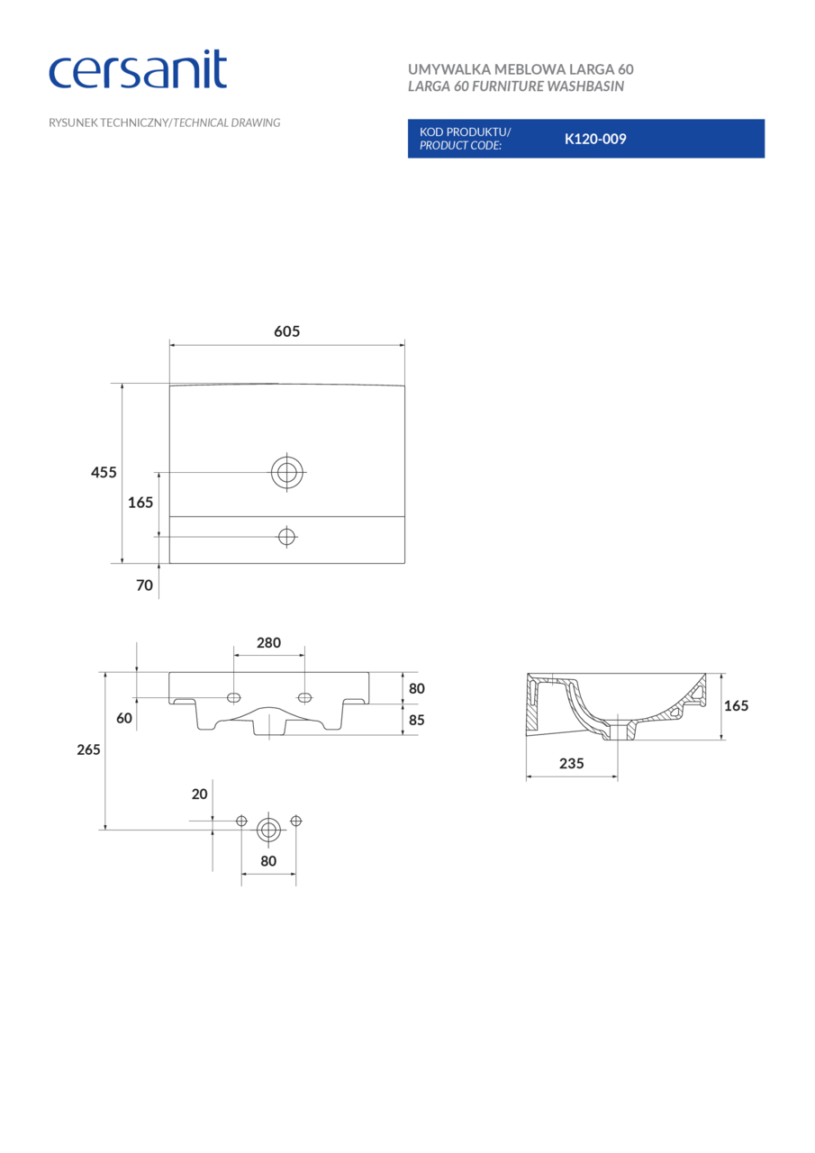 Умивальник 60 см Larga CCWF1008491904 Cersanit - Зображення 31635853-d55d8.png