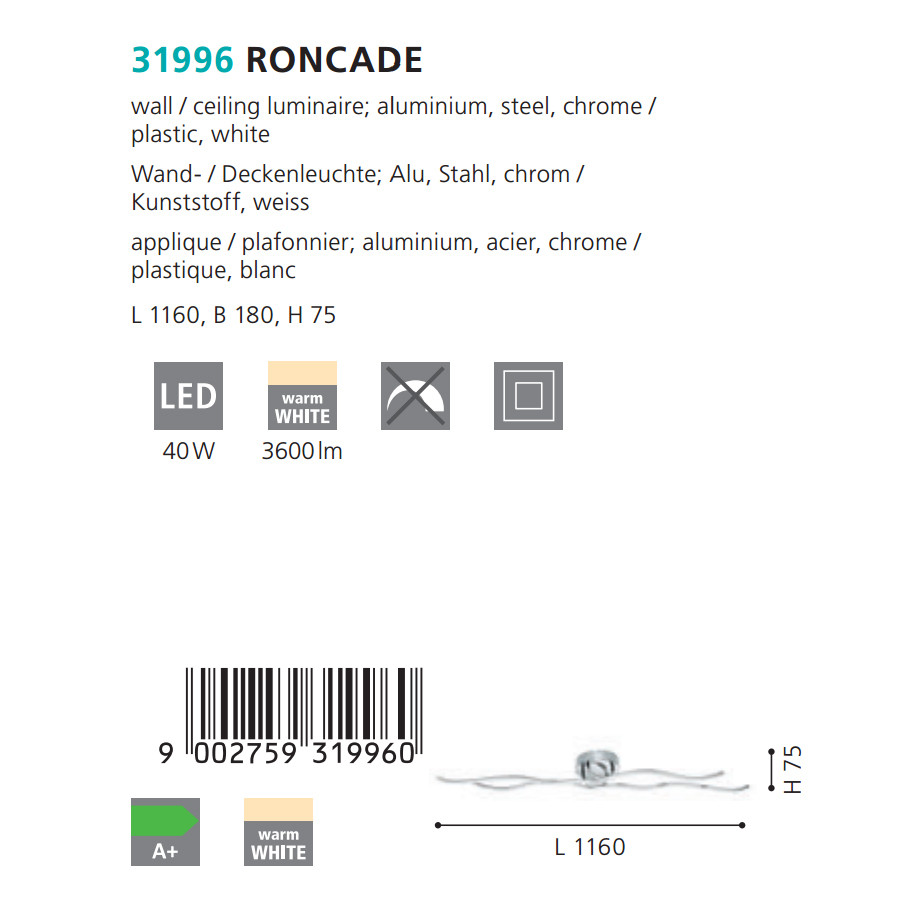Світильник RONCADE CHROM-WEISS LED (31996), EGLO - Зображення 31996--3.jpg