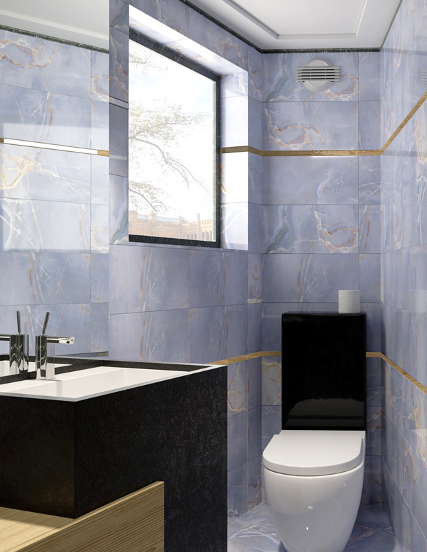Плитка керамогранітна Onyx блакитний 607x607x10 Golden Tile - Зображення 31e90-0073746001532504305.jpg