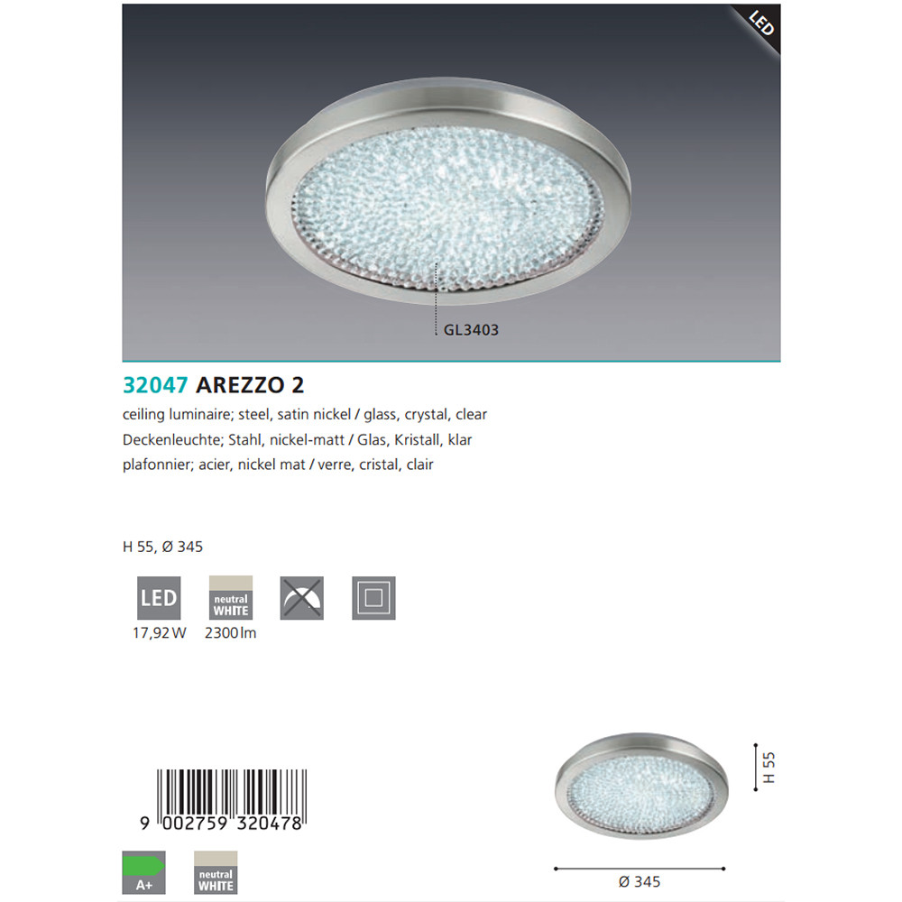 Світильник AREZZO 2 KRISTALL LED (32047), EGLO - Зображення 32047--3.jpg