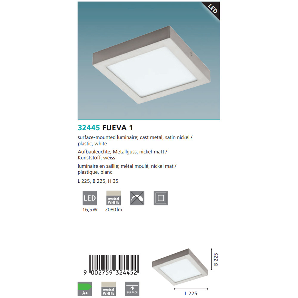 Світильник FUEVA 1 4000K LED (32445), EGLO - Зображення 32445--.jpg