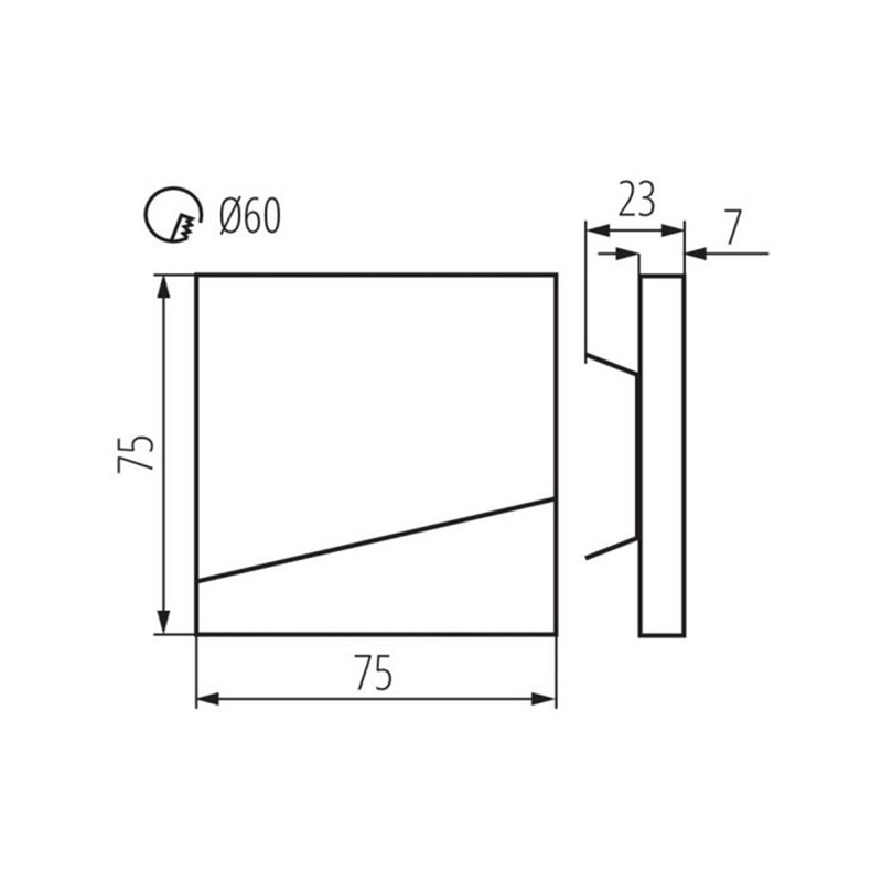 Точковий світильник SEORA LED B-WW (32483), Kanlux - Зображення 32483--.jpg