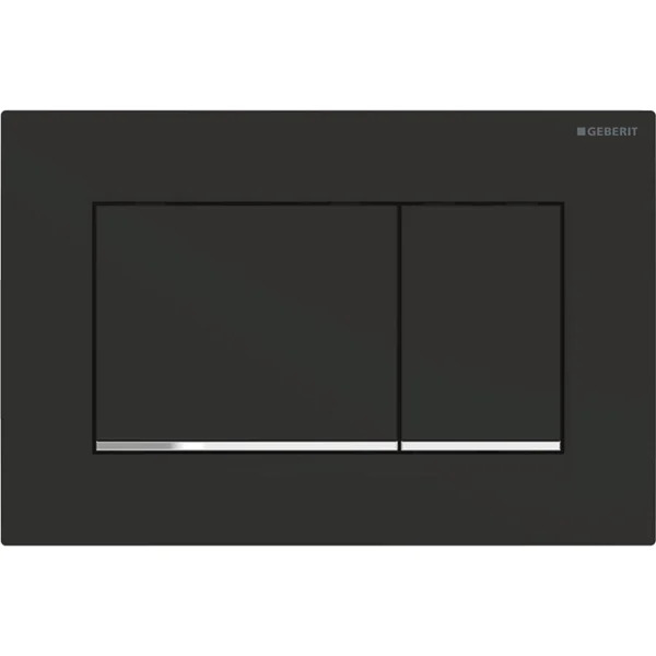 Кнопка зливу Sigma 30 (115.883.14.1) чорний мат, Geberit - Зображення