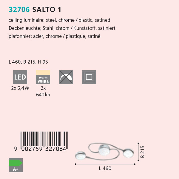 Світильник SALTO 1 LED (32706), EGLO - Зображення 32706--.jpg