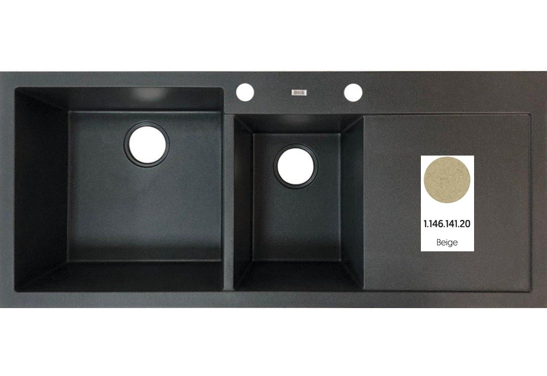 Кухонная мойка A-Point 180 (1.146.141.20) Beige 20, Axis Group - Зображення