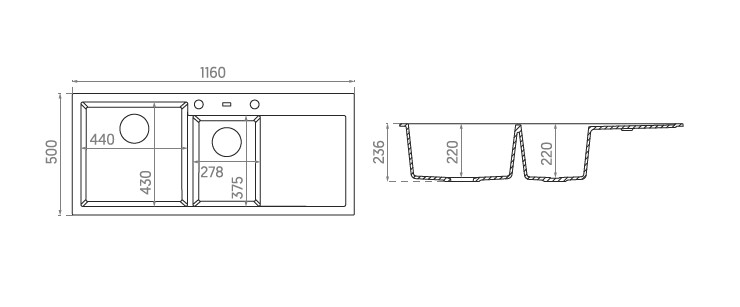 Кухонна мийка A-Point 180 (1.146.141.20) Beige 20, Axis Group - Зображення 329474-8e06e.jpg