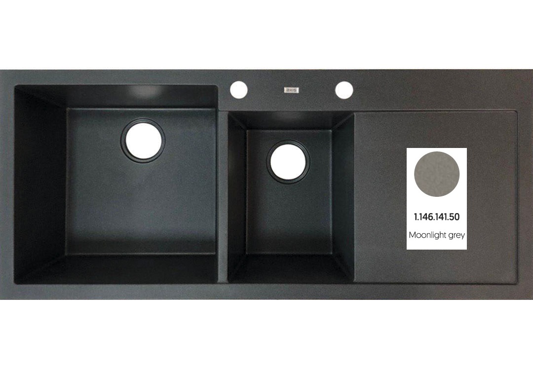 Кухонная мойка A-Point 180 (1.146.141.50) Moonlight grey 50, Axis Group - Зображення