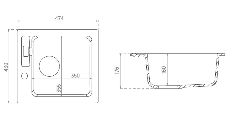 Кухонна мийка Malibu 20 (1.102.110.20) Beige 20, Axis Group - Зображення 329509-ad766.jpg