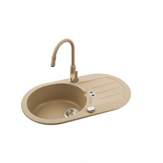 Кухонна мийка Malibu 30 (1.102.211.20) Beige 20, Axis Group - Зображення 329554-05fb7.jpg