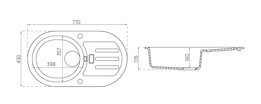 Кухонна мийка Malibu 30 (1.102.211.20) Beige 20, Axis Group - Зображення 329554-c0c85.jpg
