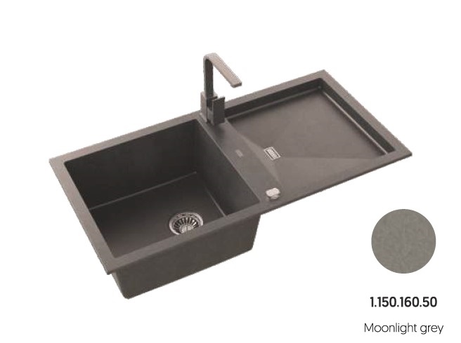 Кухонна мийка Slide 200 (1.150.160.50) Moonlight grey 50, Axis Group - Зображення