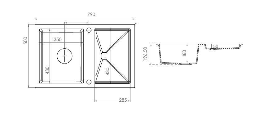 Кухонна мийка Slide 40 (1.101.110.20) Beige 20, Axis Group - Зображення 330144-0513a.jpg