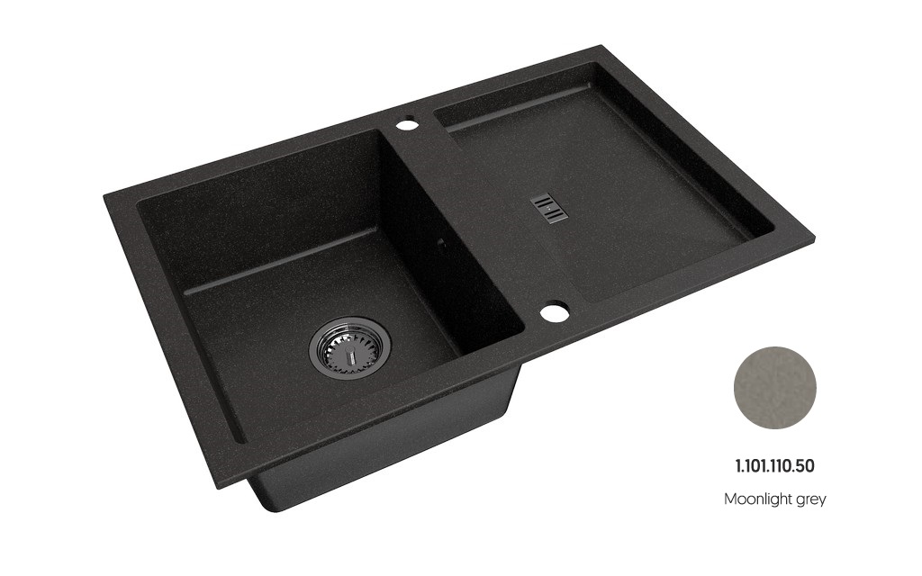 Кухонна мийка Slide 40 (1.101.110.50) Moonlight grey 50, Axis Group - Зображення