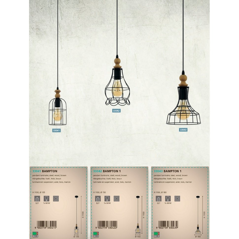 Люстра BAMPTON 1 (33042), EGLO - Зображення 33042-.jpg