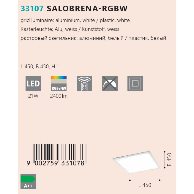 Світильник SALOBRENA-RGBW LED (33107), EGLO - Зображення 33107--.jpg